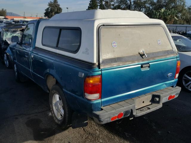 1FTCR10A2TPB00100 - 1996 FORD RANGER GREEN photo 3