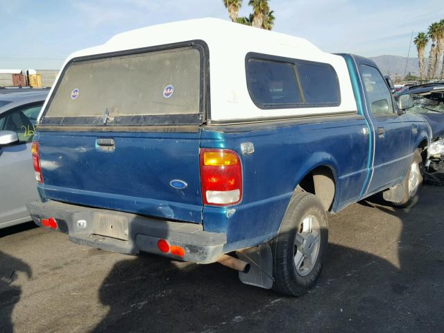 1FTCR10A2TPB00100 - 1996 FORD RANGER GREEN photo 4