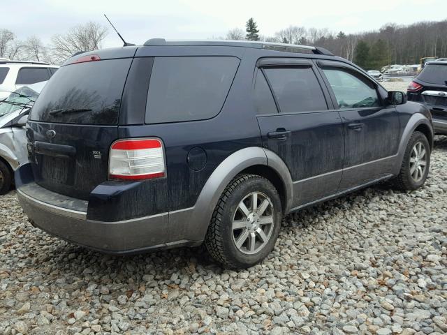 1FMDK05W78GA35593 - 2008 FORD TAURUS X S BLUE photo 4