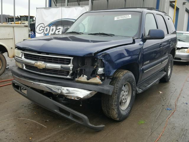 1GNEK13T91J174650 - 2001 CHEVROLET TAHOE K150 BLUE photo 9