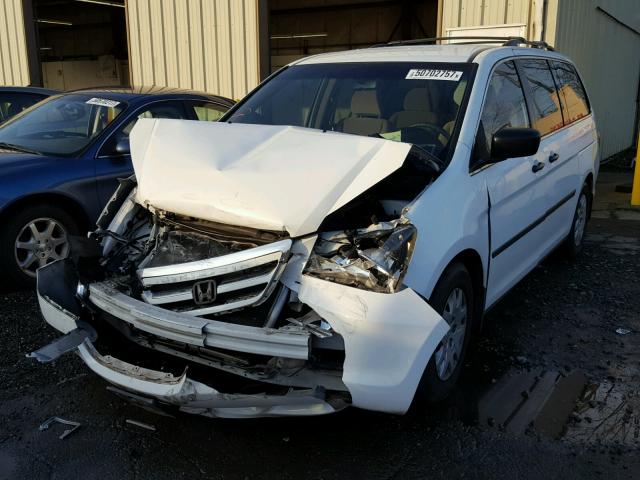 5FNRL38257B088481 - 2007 HONDA ODYSSEY LX WHITE photo 2