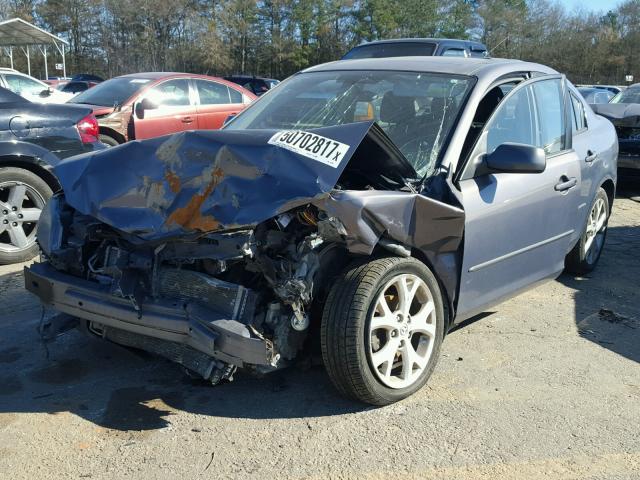 JM1BK32F081153764 - 2008 MAZDA 3 I BLUE photo 2