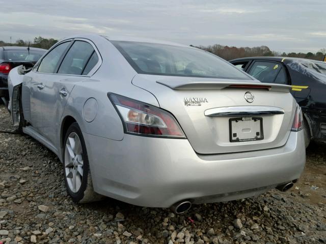 1N4AA5AP0CC840377 - 2012 NISSAN MAXIMA S SILVER photo 3