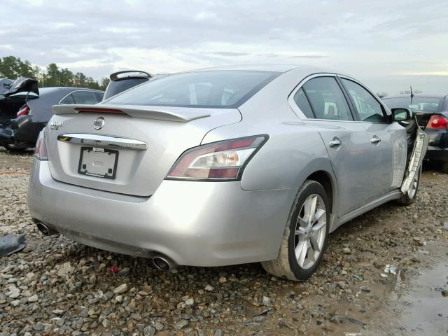 1N4AA5AP0CC840377 - 2012 NISSAN MAXIMA S SILVER photo 4