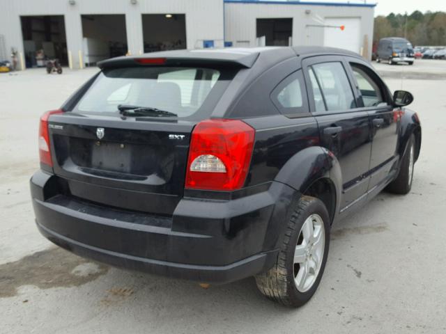 1B3HB48B37D147718 - 2007 DODGE CALIBER SX BLACK photo 4