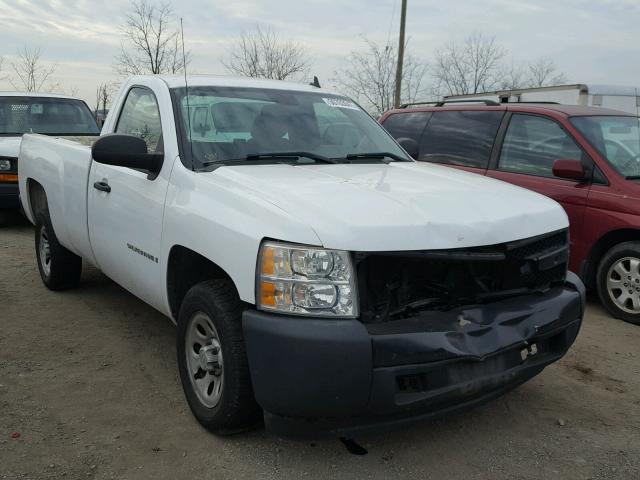 1GCEC14X48Z234997 - 2008 CHEVROLET SILVERADO WHITE photo 1