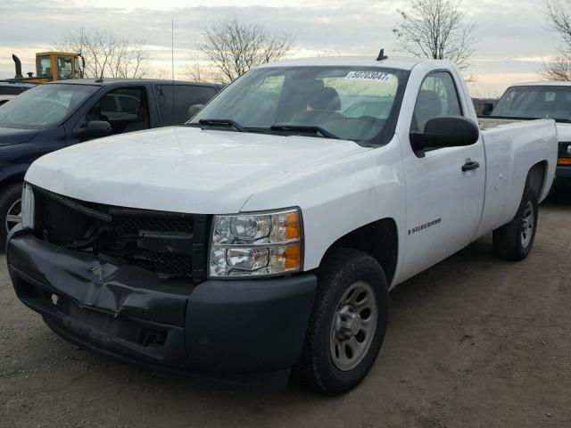 1GCEC14X48Z234997 - 2008 CHEVROLET SILVERADO WHITE photo 2