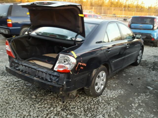 4T1BE30K24U313350 - 2004 TOYOTA CAMRY LE BLACK photo 4