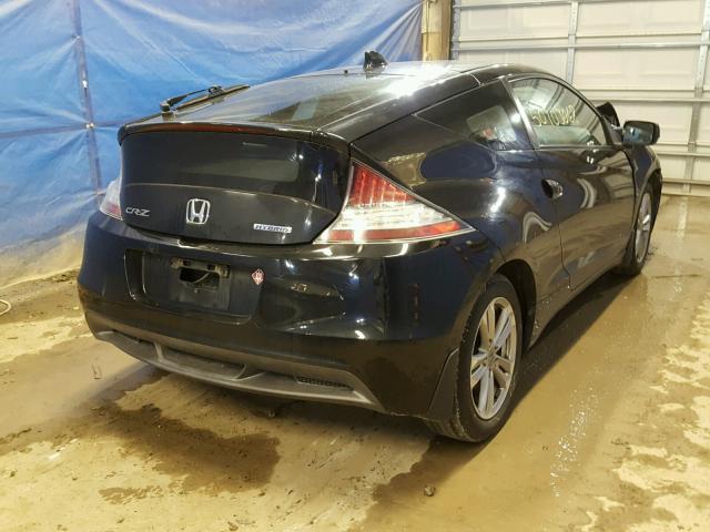 JHMZF1D63BS000638 - 2011 HONDA CR-Z EX BLACK photo 4