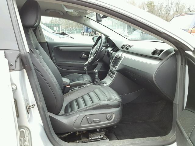 WVWNP7AN4BE728978 - 2011 VOLKSWAGEN CC SPORT SILVER photo 5