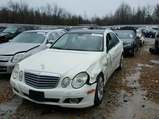 WDBUF56X89B392050 - 2009 MERCEDES-BENZ E 350 WHITE photo 2