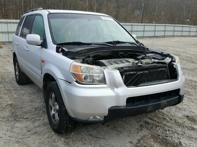 2HKYF18606H516239 - 2006 HONDA PILOT EX SILVER photo 1