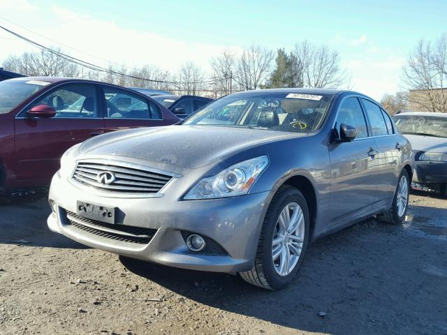 JN1CV6AR4DM358007 - 2013 INFINITI G37 GRAY photo 2