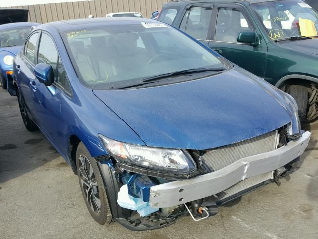 19XFB2F8XEE250504 - 2014 HONDA CIVIC EX BLUE photo 1