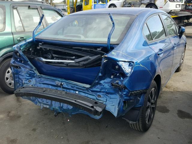 19XFB2F8XEE250504 - 2014 HONDA CIVIC EX BLUE photo 4