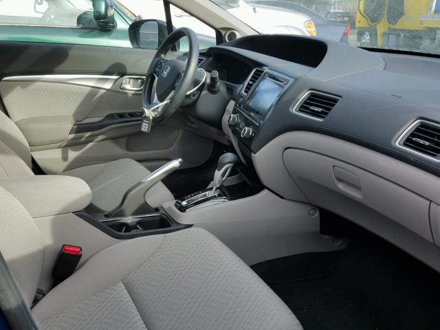 19XFB2F8XEE250504 - 2014 HONDA CIVIC EX BLUE photo 5