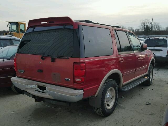 1FMPU18L3XLB73846 - 1999 FORD EXPEDITION MAROON photo 4