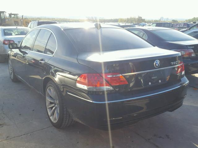 WBAHL83548DT11433 - 2008 BMW 750 BLACK photo 3