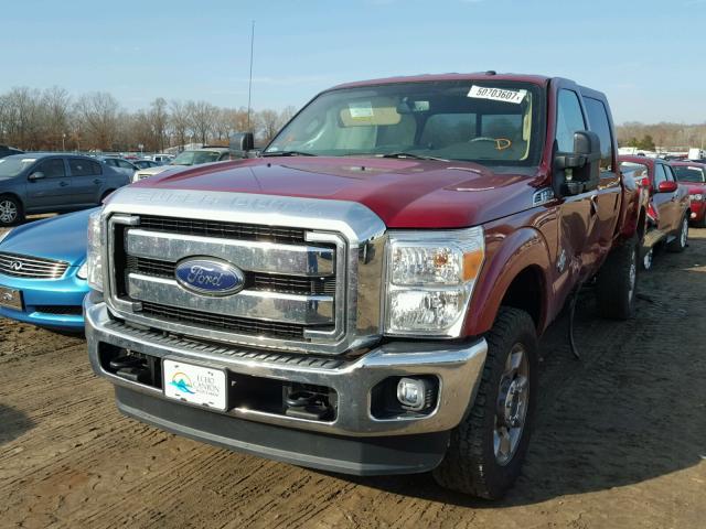 1FT7W2BT0GEB91691 - 2016 FORD F250 SUPER MAROON photo 2