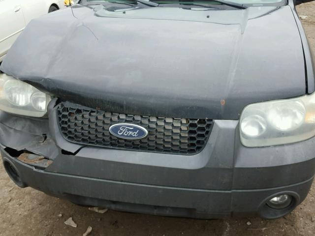 1FMYU03136KD10101 - 2006 FORD ESCAPE XLT BLACK photo 7