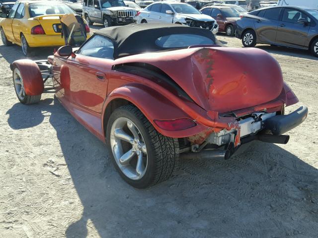 1C3EW65G21V704884 - 2001 CHRYSLER PROWLER RED photo 3