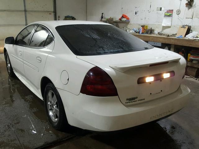 2G2WP522351256912 - 2005 PONTIAC GRAND PRIX WHITE photo 3