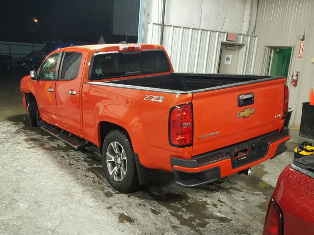 1GCPTDE10G1361358 - 2016 CHEVROLET COLORADO Z ORANGE photo 3