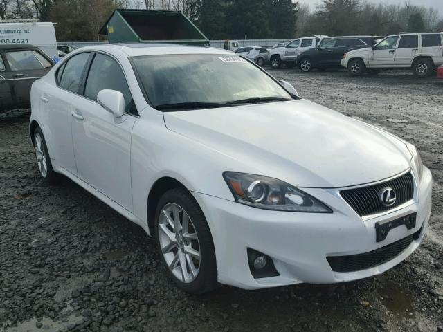 JTHCF5C25C5060027 - 2012 LEXUS IS 250 WHITE photo 1