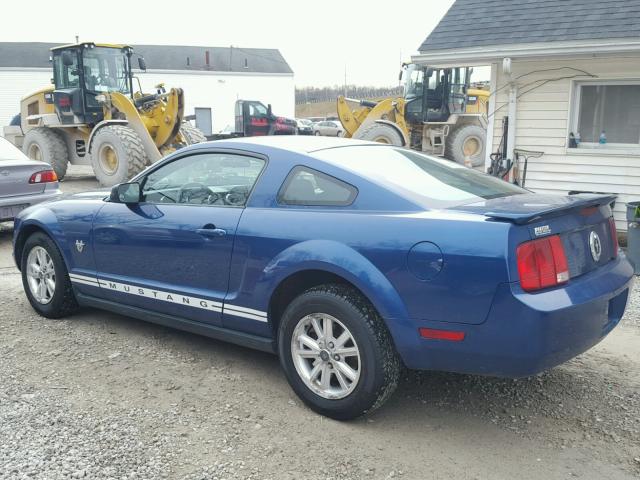 1ZVHT80N795132058 - 2009 FORD MUSTANG BLUE photo 3