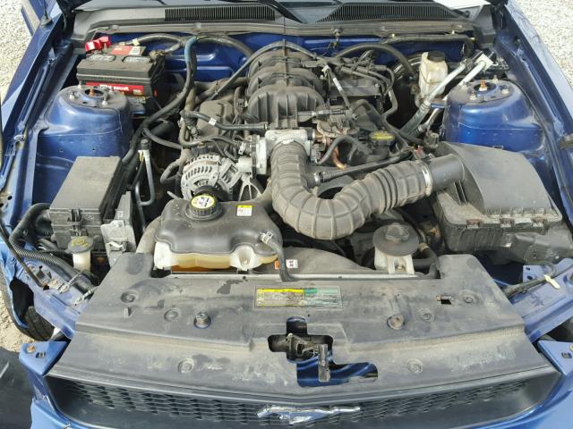 1ZVHT80N795132058 - 2009 FORD MUSTANG BLUE photo 7