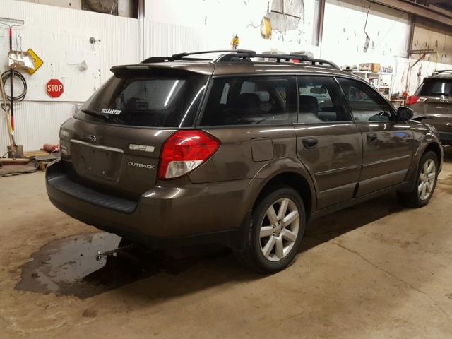 4S4BP61C287363575 - 2008 SUBARU OUTBACK 2. BROWN photo 4