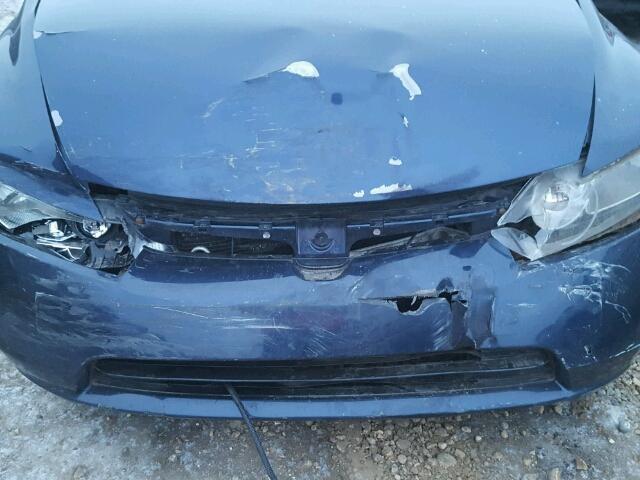 2HGFA165X7H023678 - 2007 HONDA CIVIC LX BLUE photo 9