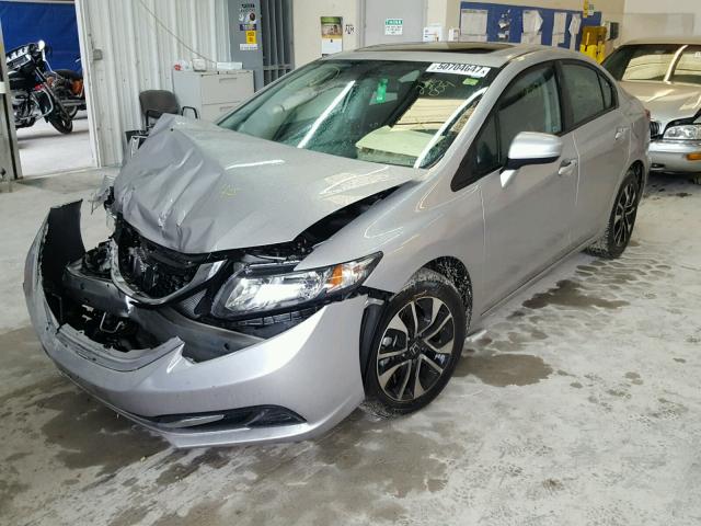 19XFB2F86FE225004 - 2015 HONDA CIVIC EX SILVER photo 2