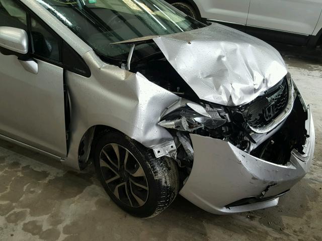 19XFB2F86FE225004 - 2015 HONDA CIVIC EX ვერცხლისფერი ფოტო 9