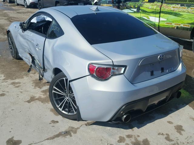 JF1ZNAA18D2731359 - 2013 TOYOTA SCION FR-S SILVER photo 3