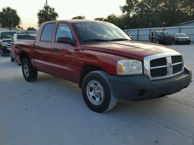 1D7HE28K76S533486 - 2006 DODGE DAKOTA QUA MAROON photo 1