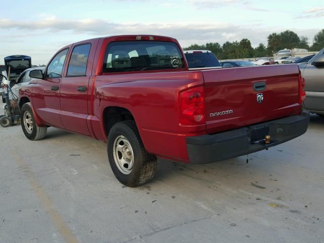 1D7HE28K76S533486 - 2006 DODGE DAKOTA QUA MAROON photo 3