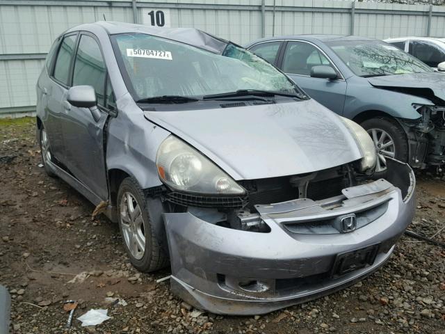 JHMGD38668S064247 - 2008 HONDA FIT SPORT GRAY photo 1