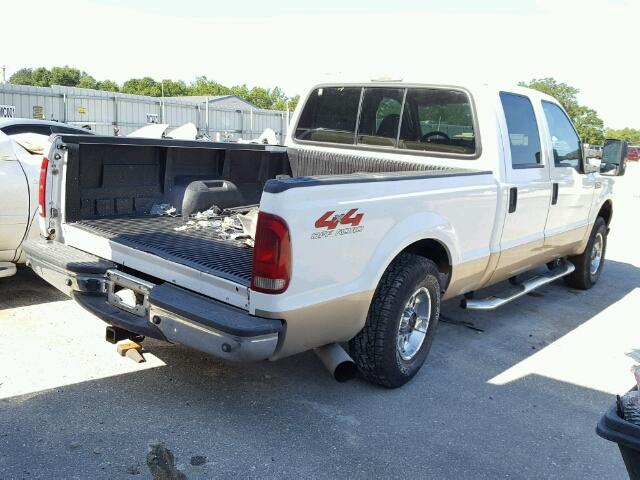 1FTNW21F51EC61941 - 2001 FORD F250 SUPER WHITE photo 4