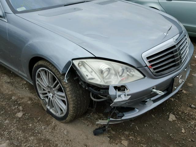 WDDNG86X88A180781 - 2008 MERCEDES-BENZ S 550 4MAT GRAY photo 9