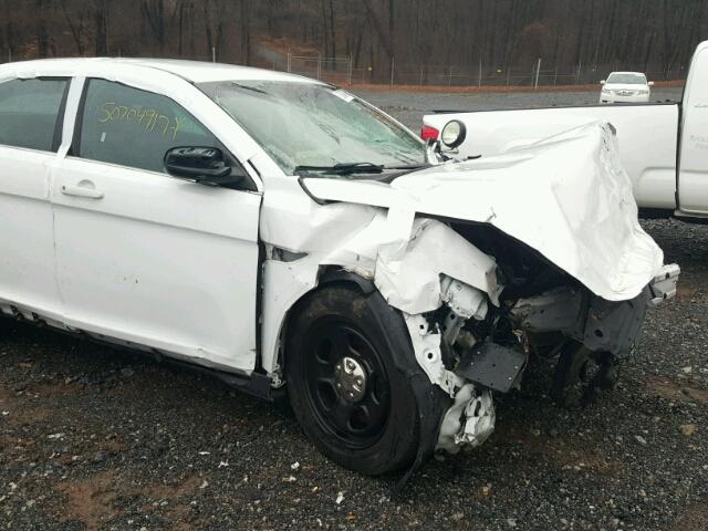 1FAHP2MK9EG124259 - 2014 FORD TAURUS POL WHITE photo 9