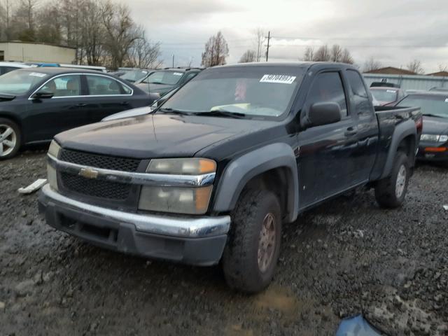 1GCDS19E078163579 - 2007 CHEVROLET COLORADO BLACK photo 2