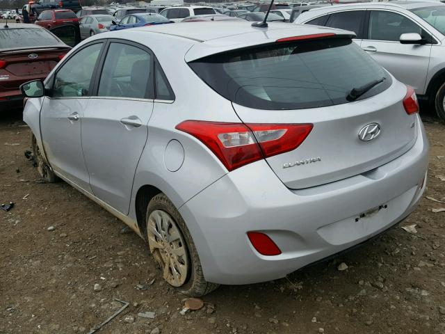 KMHD35LH2HU349846 - 2017 HYUNDAI ELANTRA GT SILVER photo 3