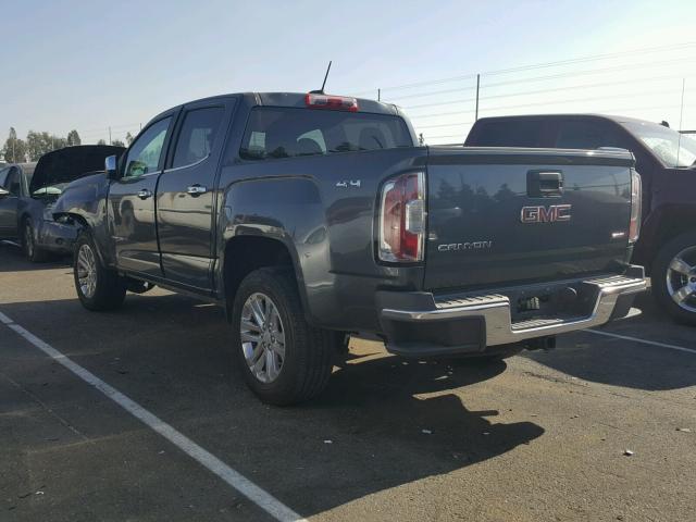 1GTG6CE38F1268962 - 2015 GMC CANYON SLT GRAY photo 3