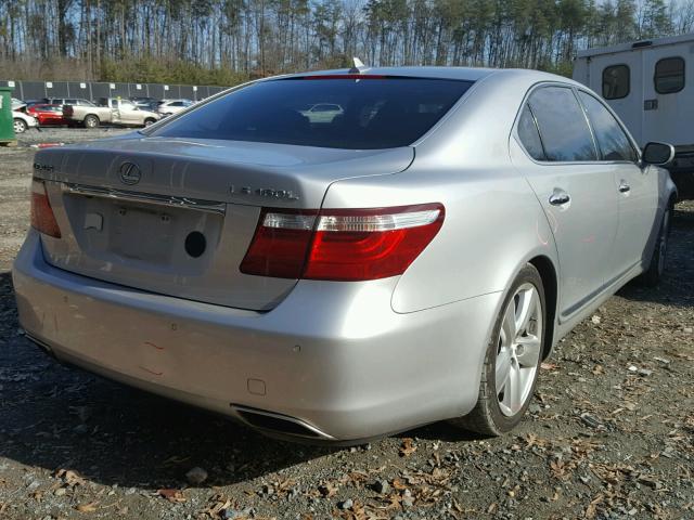 JTHGL46F085025115 - 2008 LEXUS LS 460L SILVER photo 4