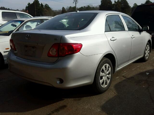 1NXBU40E79Z140760 - 2009 TOYOTA COROLLA BA SILVER photo 4