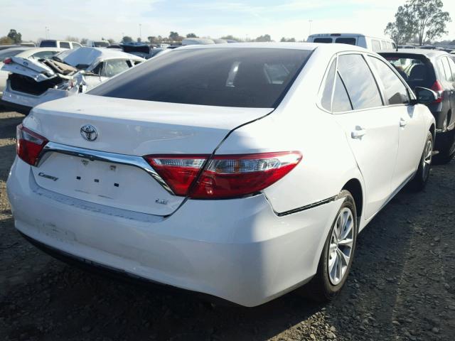 4T4BF1FK7GR522442 - 2016 TOYOTA CAMRY LE WHITE photo 4