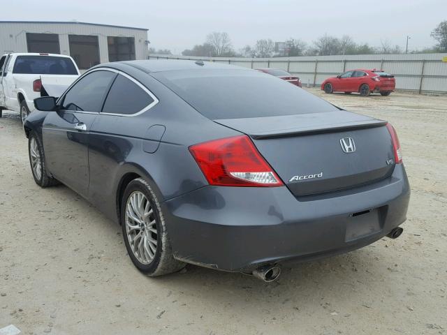 1HGCS2B85BA005182 - 2011 HONDA ACCORD EXL GRAY photo 3