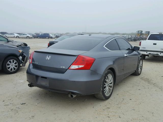 1HGCS2B85BA005182 - 2011 HONDA ACCORD EXL GRAY photo 4