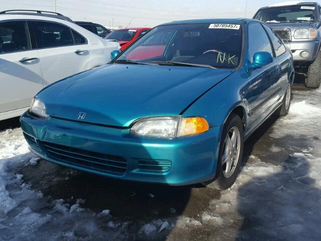 1HGEJ1224RL042739 - 1994 HONDA CIVIC EX GREEN photo 2